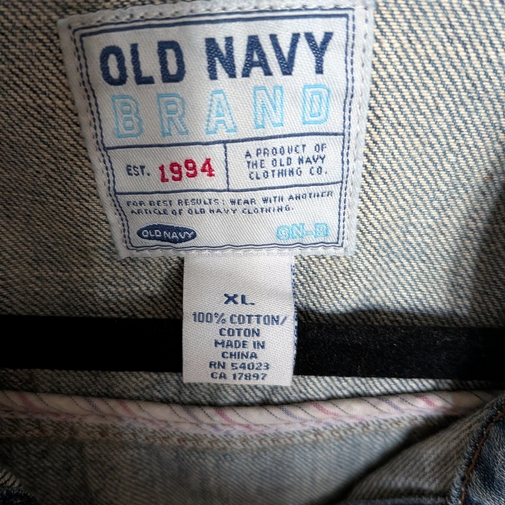Old Navy Classic Blue Jean Jacket, size XL - Picture 4 of 6